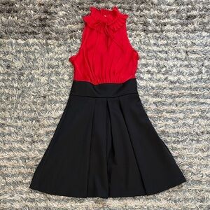 AUW Stylish Red and Black Cocktail Dress Size S